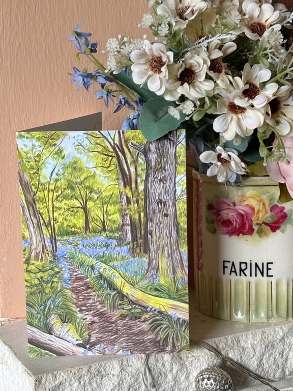 Bluebell Wood card