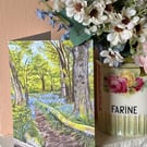 Bluebell Wood card