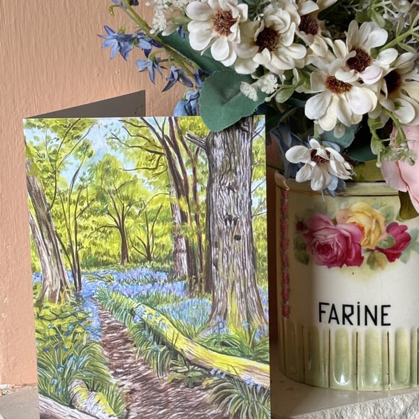Bluebell Wood card