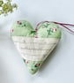 SALE - GREEN FLORAL HEART - Image 2