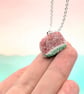 Watermelon Fizzy Sweet Necklace, Miniature Food Polymer Clay Jewellery