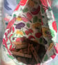 Green Cotton Wigwam Peg Bag, Lined Storage Bag for Pegs, handmade in Yorkshire - Image 2