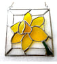 Daffodil Stained Glass Framed Suncatcher Spring Flower