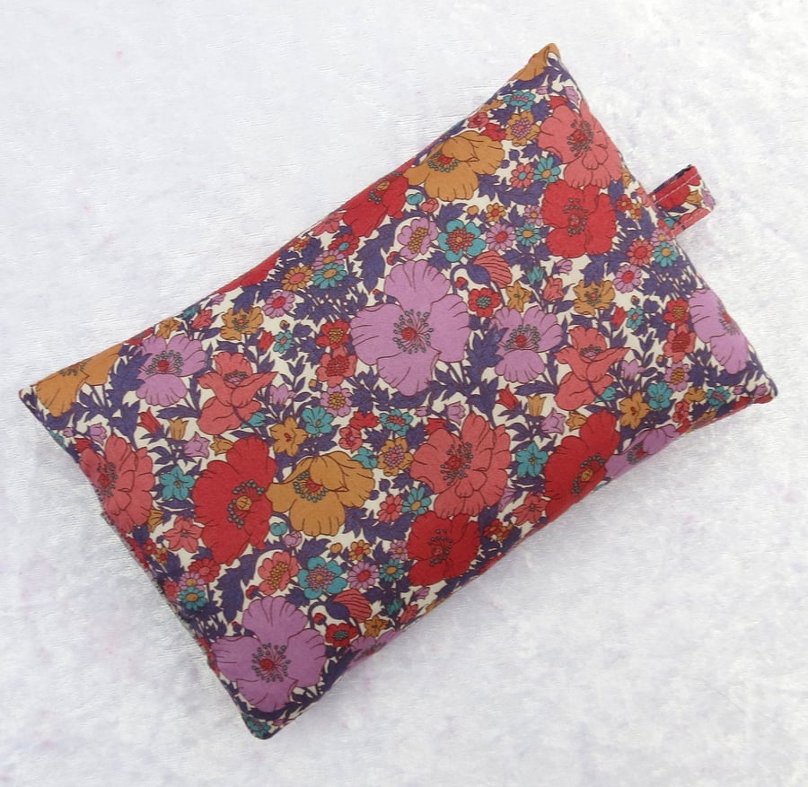 Mouse wrist rest, wrist support, made from Liberty Tana Lawn, autumn