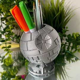 Starwars Star Wars Inspired 3D Printed Planter Pen Holder, Death Star Deathstar 