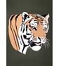 Watchful Tiger - Original Paper Cut - Image 2