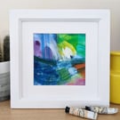 Andante,  Small Framed Abstract Painting Gift