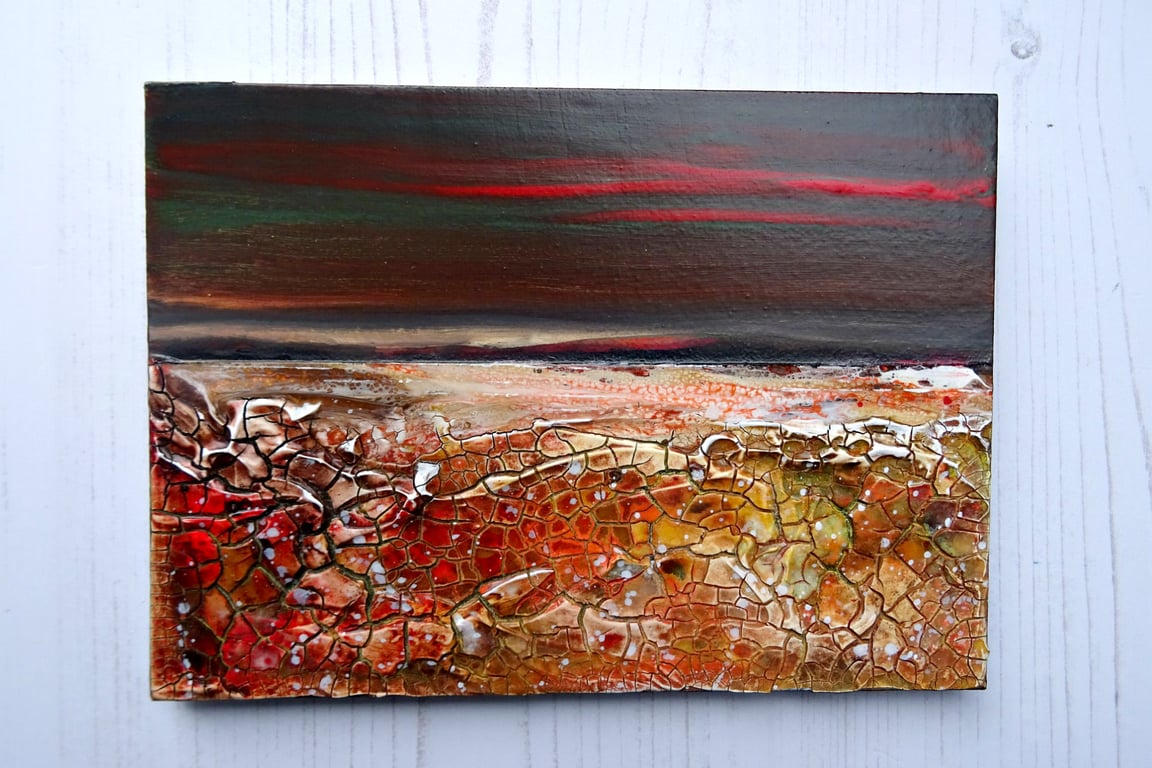 Original Small Mixed Media Painting 