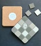 Coaster Set - Two Mosaic Chequerboard Coasters - Image 3