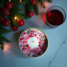 Mulled Wine Soy Wax Candle Vegan Hand Poured 5oz Gold Tin