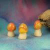 Trio of Toadstools ... Magic! OOAK Sculpt by artist Ann Galvin