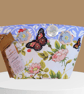 Upcycled Floral Storage Basket - Image 1