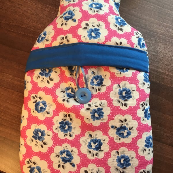 Cath Kidston Provence Rose fabric hot water bottle cover (with bottle)