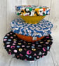 Reusable bowl covers - set of three. Colourful Allsorts