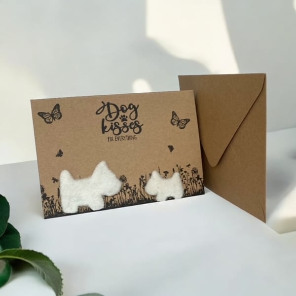 Two Dogs Greetings Card