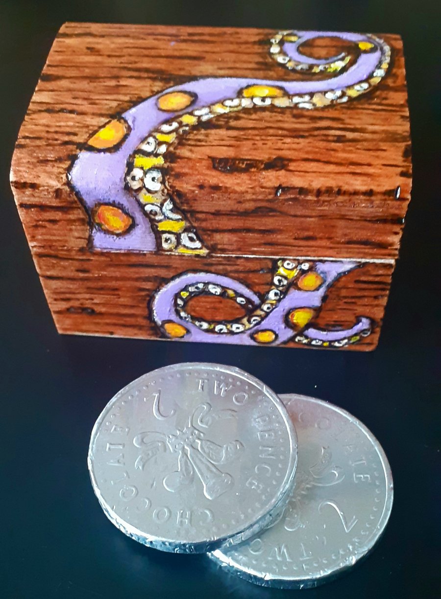  childs gift pirate chest with octopus
