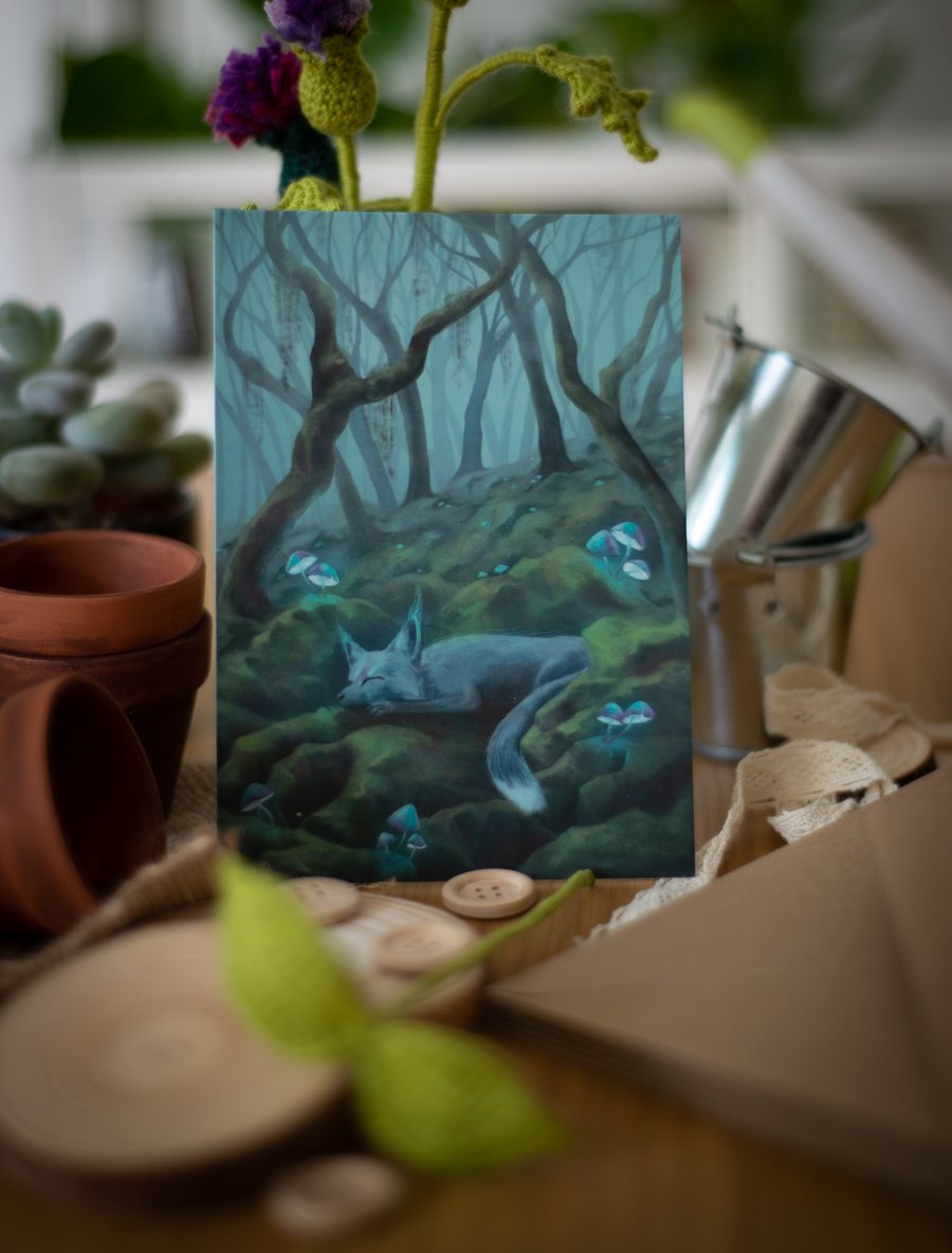 "Spirit of a Misty Forest" Print A6