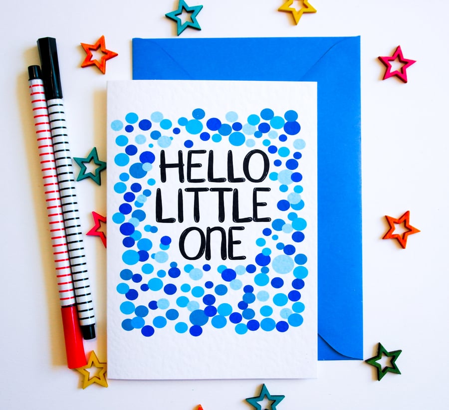 New Baby Card, Hello Little One New Born Card, Parents To Be Card, Adoption Card