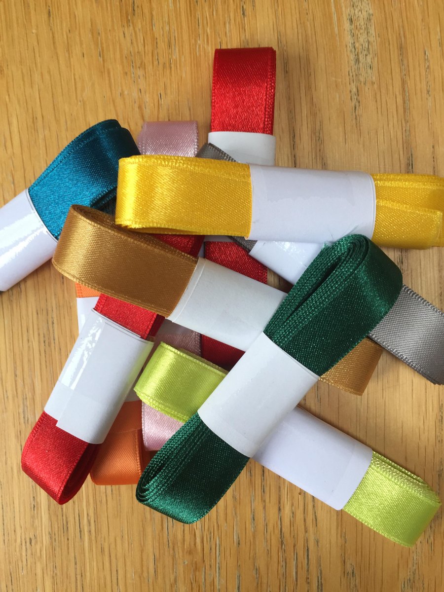 SALE - 2m bundles of 16mm satin ribbon (10 bundles)