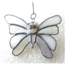 Birthstone Butterfly Suncatcher Stained Glass Opal October 053