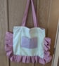 Yellow & Pink Ruffle Tote Bag  - Image 1