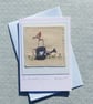 The Old Watering Can, a hand-stitched card with lots of detail, a card to keep! - Image 1