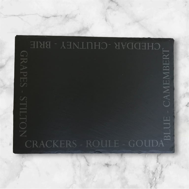 Slate cheese serving board