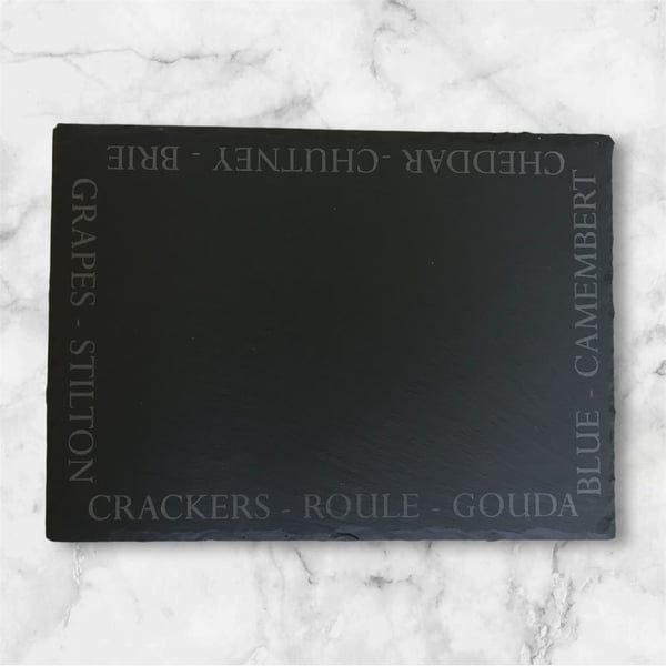 Slate cheese serving board