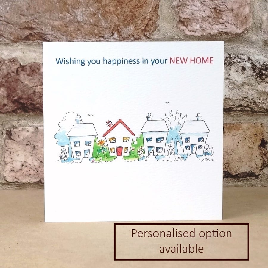 Happiness New Home Card - Personalised option available
