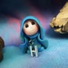 Alphabet Initial Gnome 'H' OOAK Sculpt by Ann Galvin
