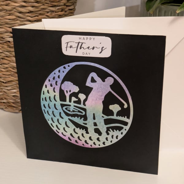 Golfer Father's Day card