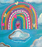 Be a Rainbow Original Art Canvas
