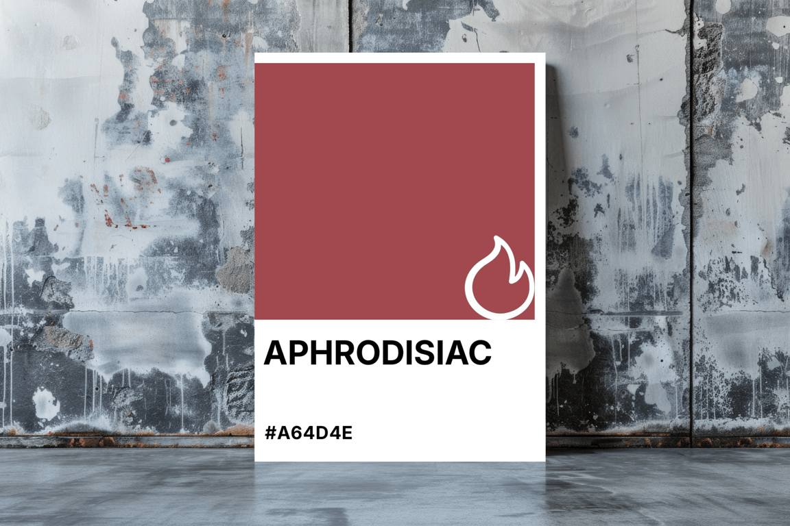 APHRODISIAC Greeting Card – Colour Swatch Series (A6, Blank Inside)