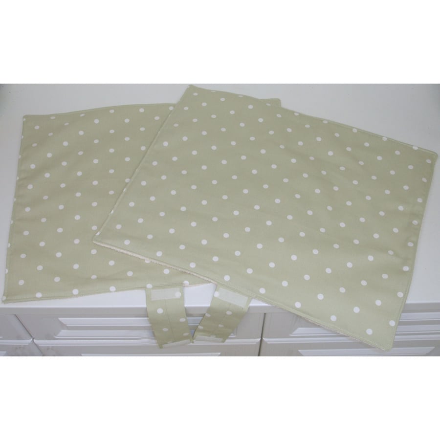 Everhot 110i Hotplate Range Covers Polka Dots Kitchen Mat Pad Sage Green