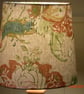 Handmade linen covered lampshade, Bloomsbury-look  - Image 5