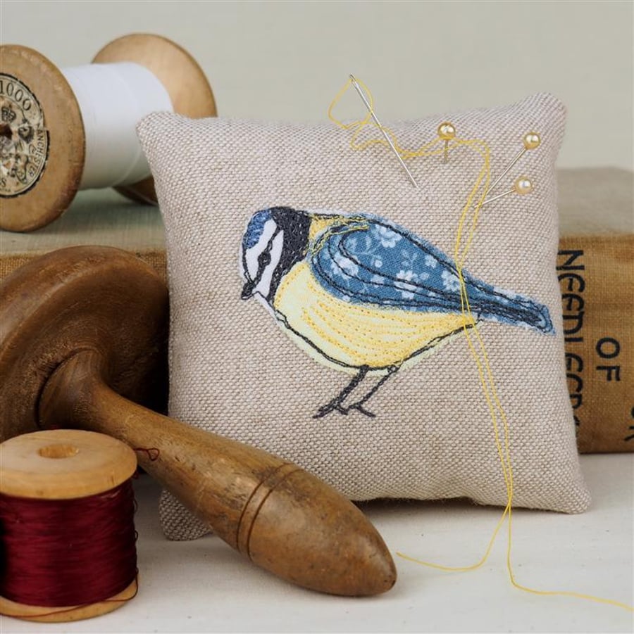 Pin Cushion Blue Tit Bird  Wildlife Nature Bird