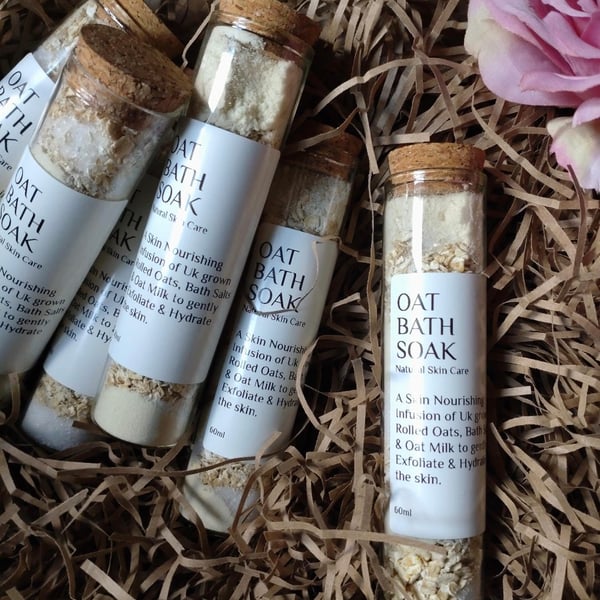 Nourishing Oat Bath Soak Test Tube, 60ml, Cruel... - Folksy