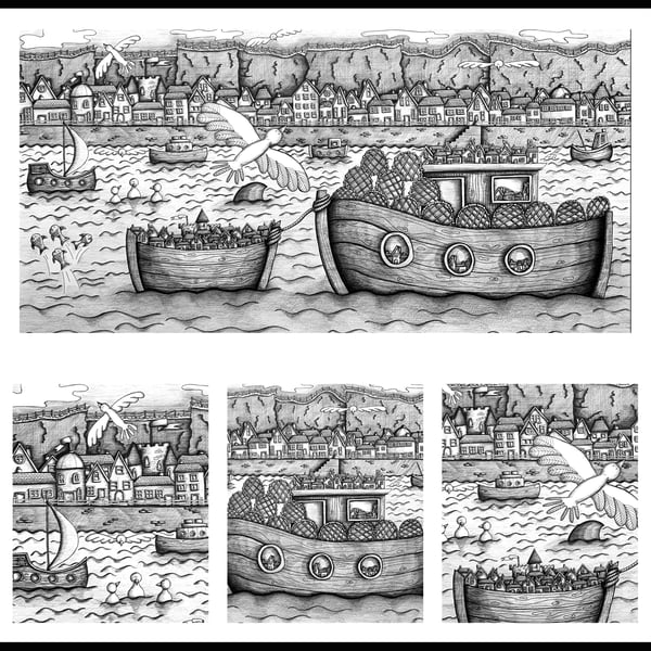 The Harbour Giclee Print