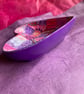 Pretty hand painted ceramic heart dish  - Image 4