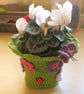Crochet flower pot cover. Crochet pattern. Photo tutorial. PDF pattern. - Image 2