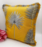  Vibrant Yellow botanical pleated cushion cover.   - Image 8