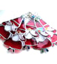 Santa Father Christmas Tree Stained Glass Suncatcher Xmas decoration - Image 6