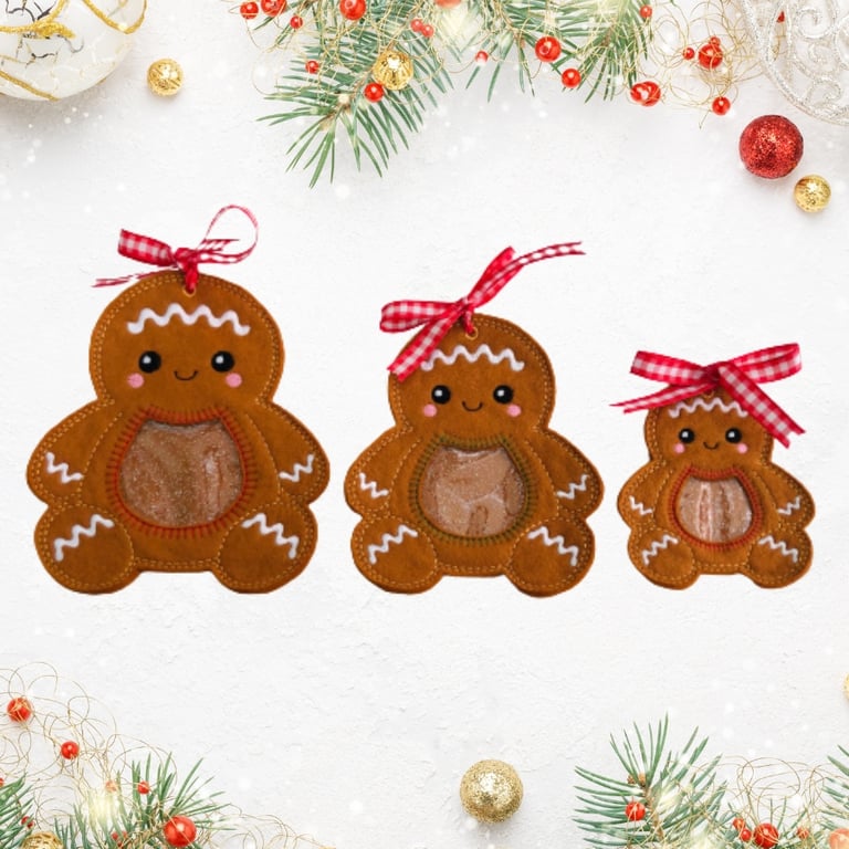 Gingerbread Personalised Christmas Treat Bags
