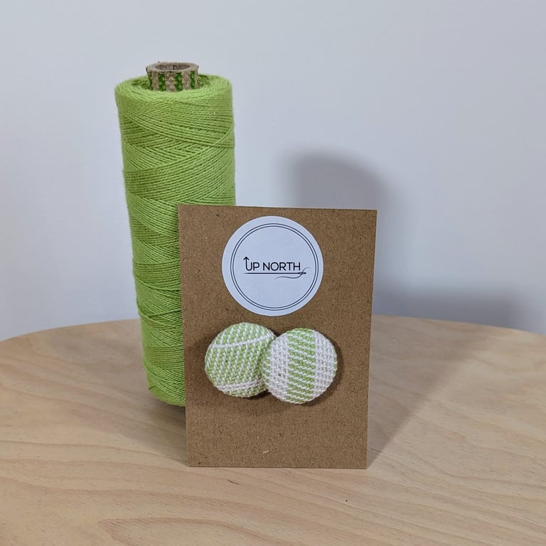 Handwoven Button Hair Bobbles