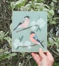 Bullfinches - original acrylic painting - Image 1