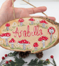 Toadstool hand-painted personalised Room Sign