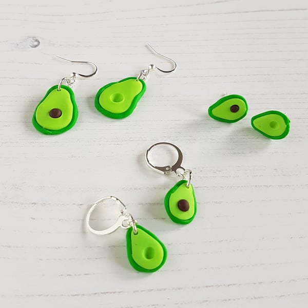 Avocado earrings, choose your style and fixings