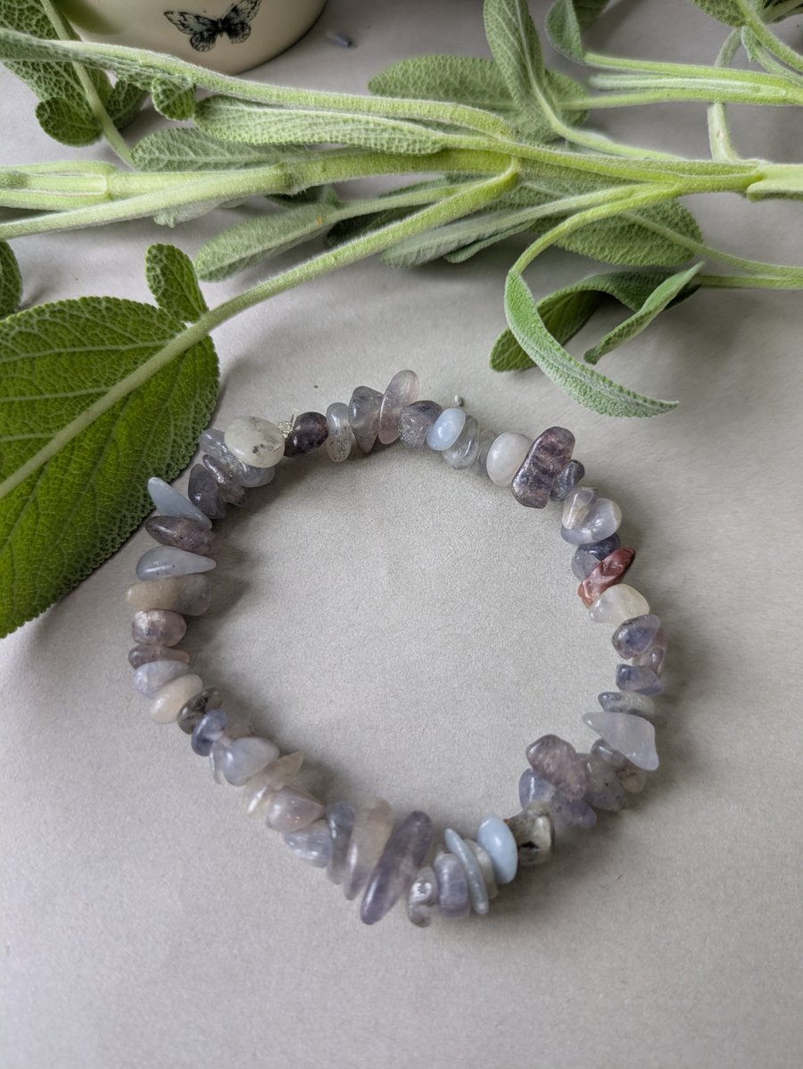 Sleep easy grey iolite bracelet