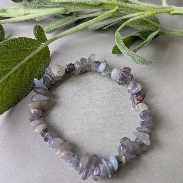 Sleep easy grey iolite bracelet