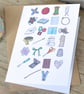 Sewing Alphabet Greetings Card - Image 2